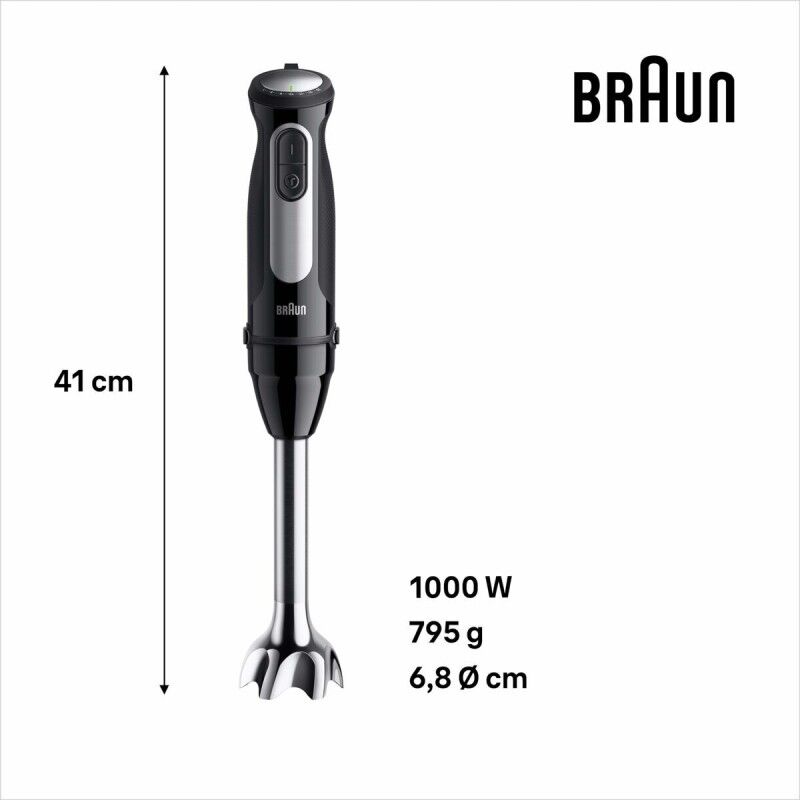 Frullatore ad Immersione Braun MULTIQUICK 5 PRO MQ 55236 Nero 1000 W