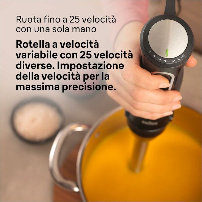 Frullatore ad Immersione Braun MULTIQUICK 5 PRO MQ 55236 Nero 1000 W