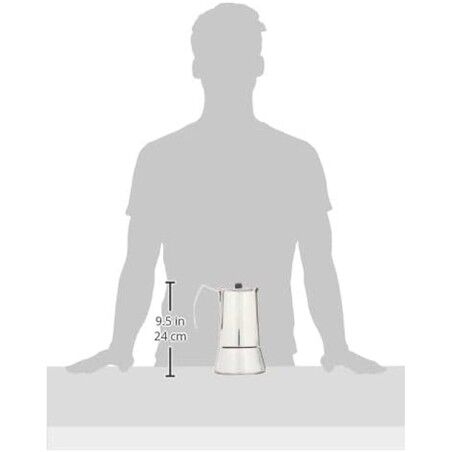 Caffettiera Italiana Monix Eterna Grigio