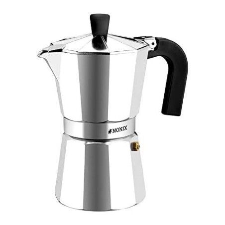 Caffettiera Italiana Monix Braisogona_M620006 Argentato 6 Tazze