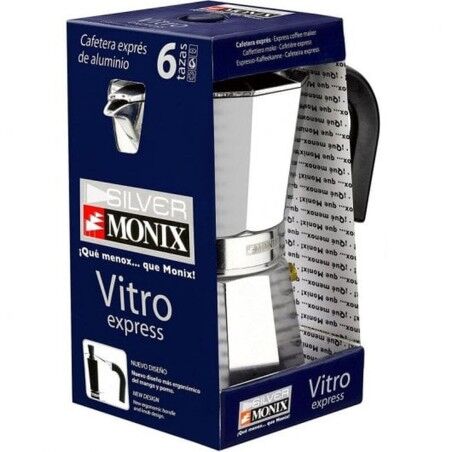Caffettiera Italiana Monix Braisogona_M620006 Argentato 6 Tazze