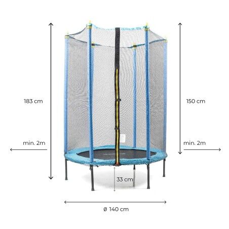 Trampolino per Bambini con Rete di Sicurezza Zuply InnovaGoods
