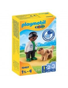Playset 1,2,3 Veterinary with Dog Playmobil 70407 (2 pcs) - 1