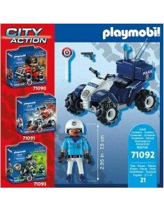 Playset di Veicoli Playmobil Speed Quad City Action 71092 Poliziotto (21 pcs) - 1 2