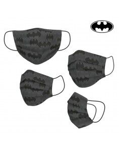 Mascherina Igienica in Stoffa Riutilizzabile Batman Per bambini Grigio - 1