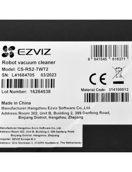 Robot Aspirapolvere Intelligente Ezviz