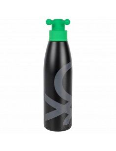 Bottiglia d'acqua Benetton Verde 500 ml Nero Acciaio inossidabile - 1