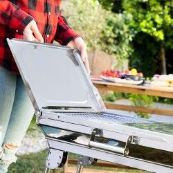 Barbecue Pieghevole in Acciaio Inossidabile a Carbone ExelQ InnovaGoods 2