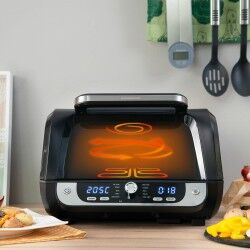Friggitrice ad Aria con Grill, Accessori e Ricettario InnovaGoods Fryinn 12-in-1 6000 Nero Acciaio 3400 W 6 L 2