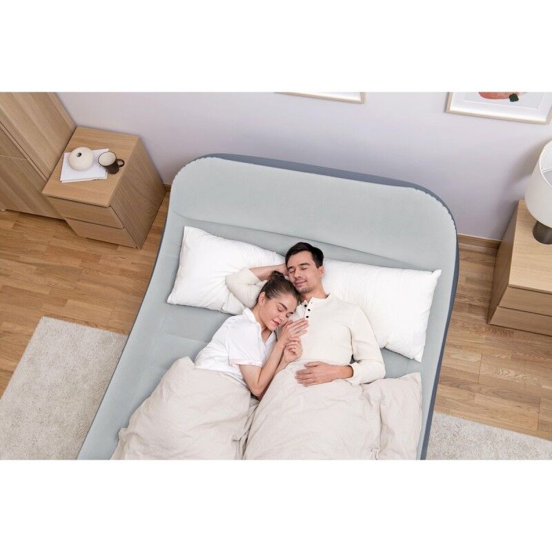 Bestway Cama Doppia Elettrica con Testata 226x152x84 cm Gonfiabile e Camping 67923