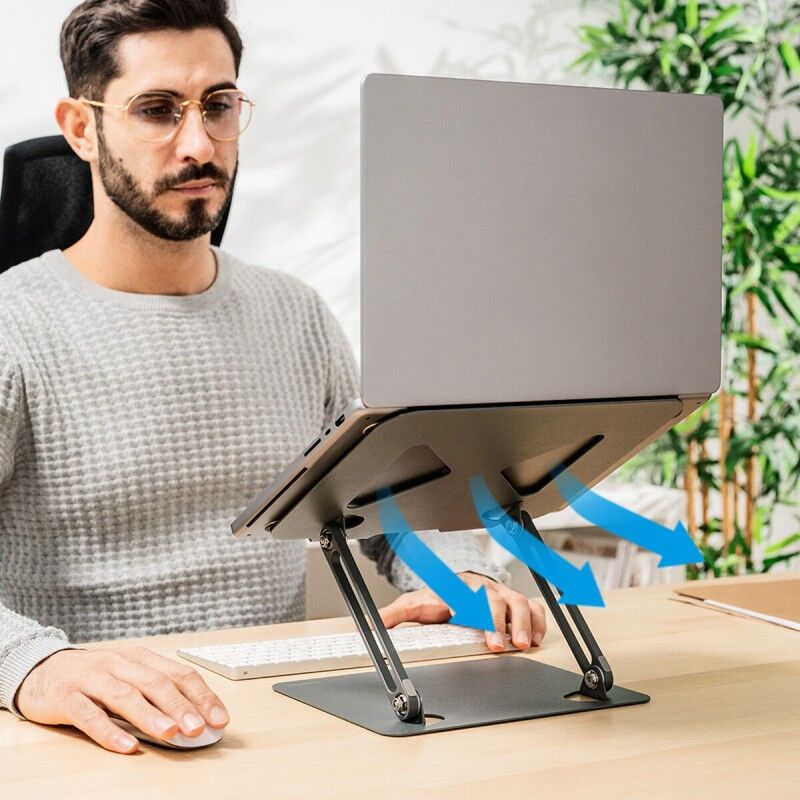 Supporto Pieghevole e Regolabile per PC Portatile Lastan InnovaGoods