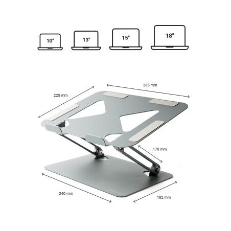 Supporto Pieghevole e Regolabile per PC Portatile Lastan InnovaGoods