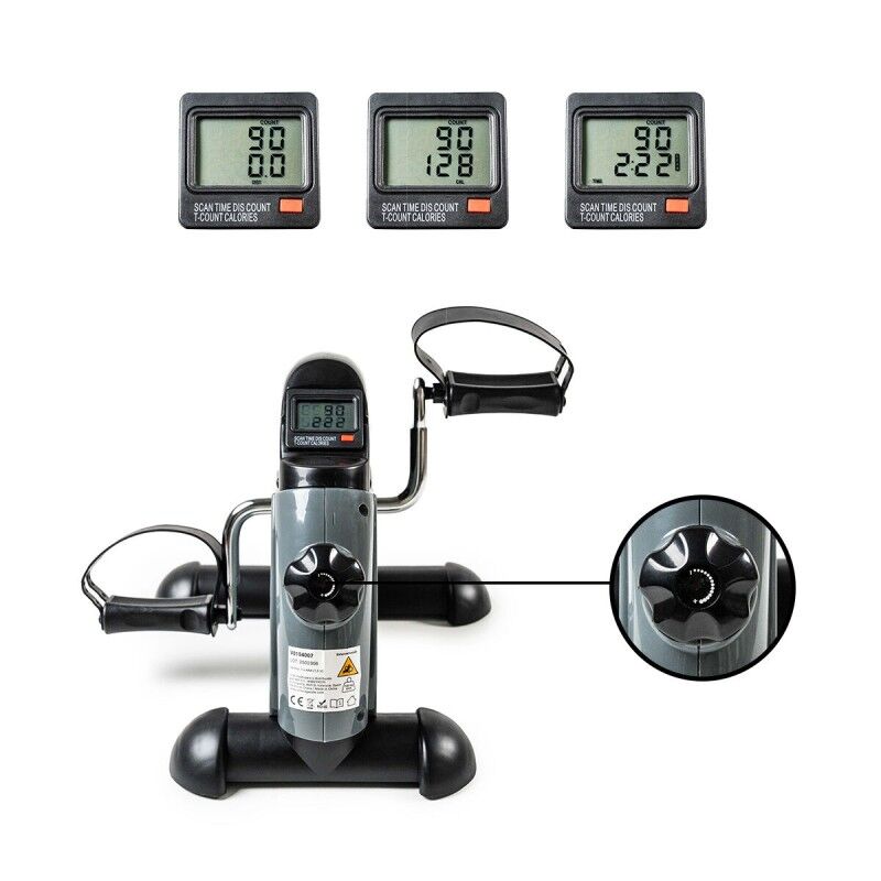 Pedaliera statica per braccia e gambe con tappetino Velora 2100 InnovaGoods