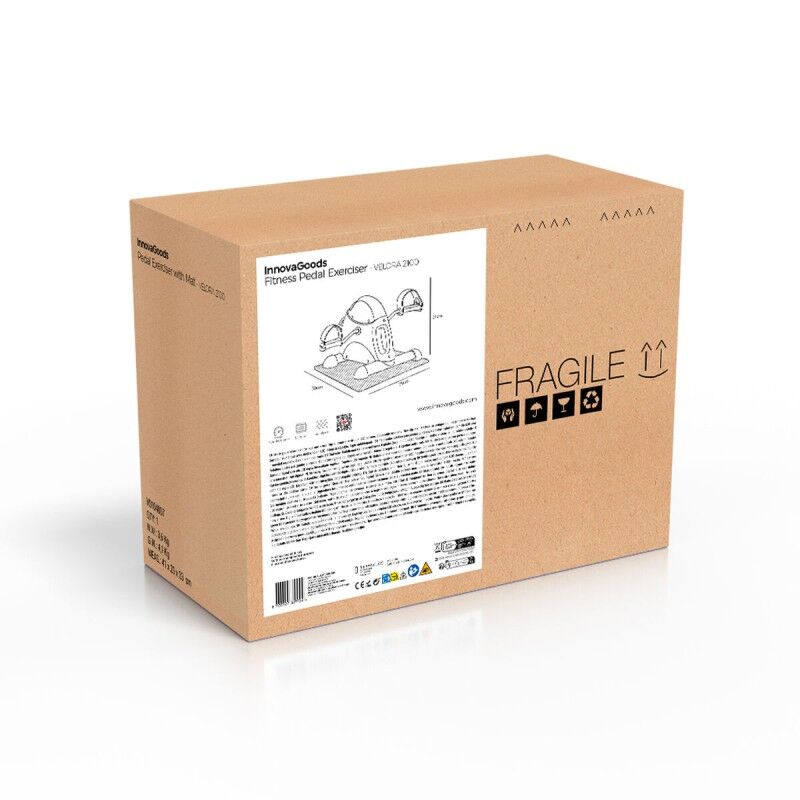 Pedaliera statica per braccia e gambe con tappetino Velora 2100 InnovaGoods