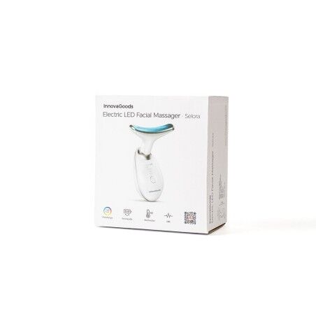 Massaggiatore Facciale Elettrico Rassodante per Viso e Collo con LED, EMS e Calore Selora InnovaGoods