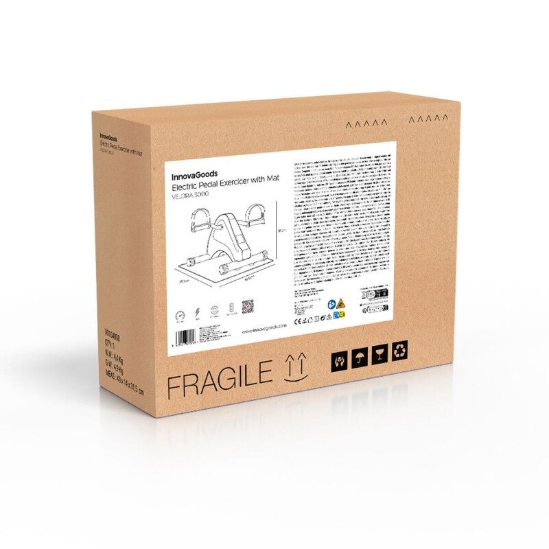 Pedalatore Elettrico Assistito per Braccia e Gambe con Tappetino e Telecomando Velora 3000 InnovaGoods