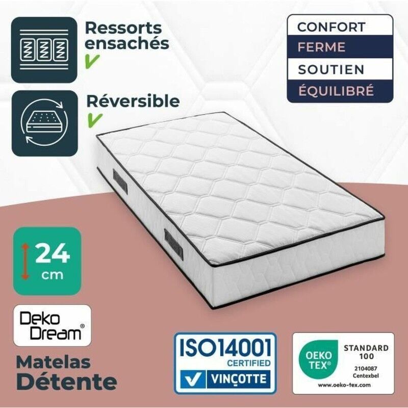 Materasso Viscoelastico Somnis Beeding 90 x 190 cm