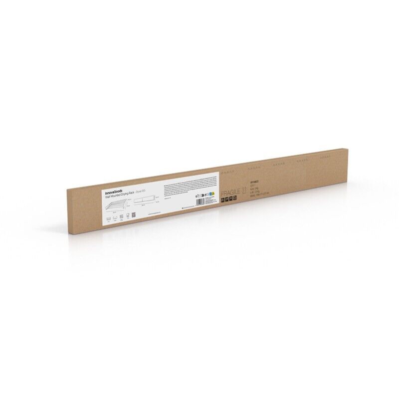 Stendibiancheria da parete pieghevole estensibile retrattile Dryva 100 InnovaGoods
