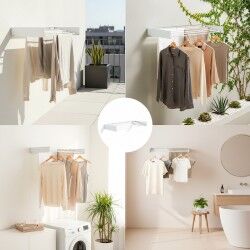 Stendibiancheria da parete pieghevole estensibile retrattile Dryva 80 InnovaGoods 2