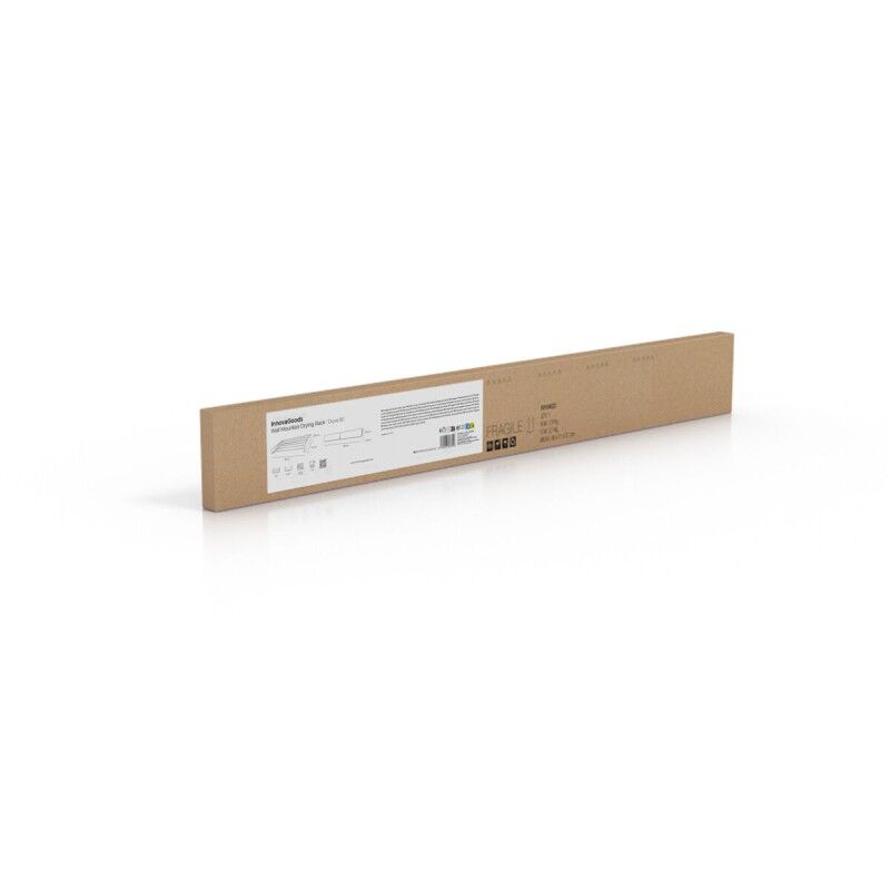 Stendibiancheria da parete pieghevole estensibile retrattile Dryva 80 InnovaGoods