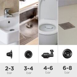 Sturalavandini ad aria compressa ad alta pressione con accessori e manometro 5 in 1 Jetpro InnovaGoods 2