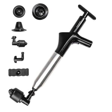 Sturalavandini ad aria compressa ad alta pressione con accessori e manometro 5 in 1 Jetpro InnovaGoods