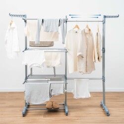 Stendibiancheria pieghevole verticale estensibile con ruote Dolver XL InnovaGoods 30 sbarre 2