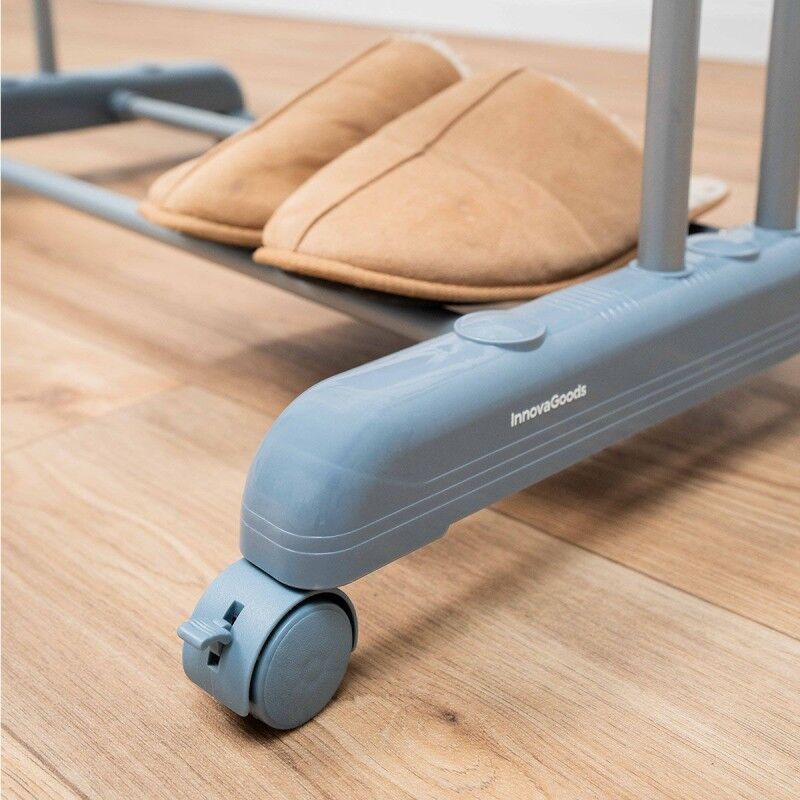 Stendibiancheria pieghevole verticale estensibile con ruote Dolver XL InnovaGoods 30 sbarre