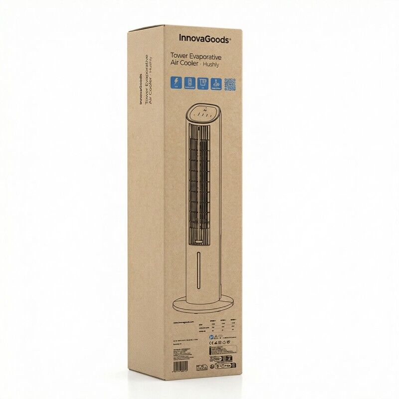 Climatizzatore Evaporativo Portatile a Torre Multifunzione con Telecomando Hushly InnovaGoods