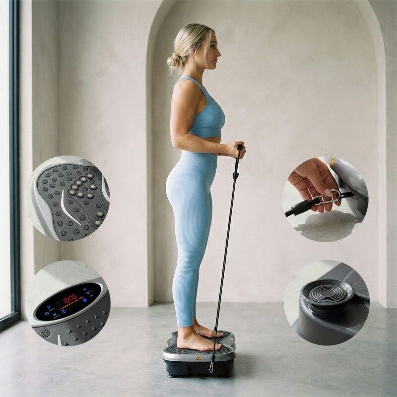 Piattaforma Vibrante con Altoparlante, Bande di Resistenza e Telecomando Vivflow InnovaGoods