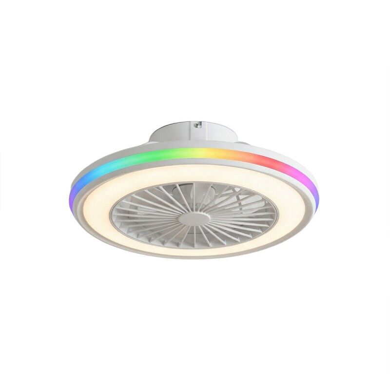 Ventilatore da soffitto con luce LED RGB, pale nascoste e telecomando Nexory InnovaGoods