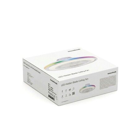 Ventilatore da soffitto con luce LED RGB, pale nascoste e telecomando Nexory InnovaGoods