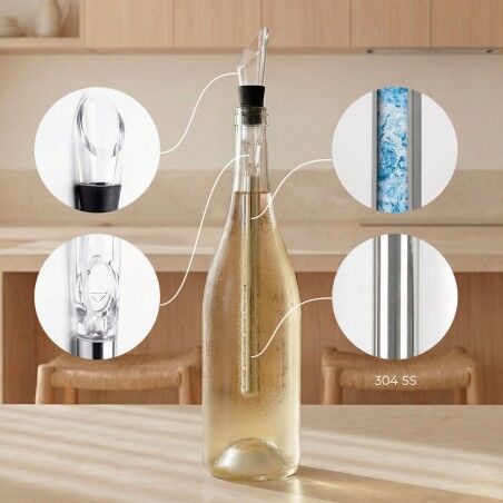 Set di Accessori per il Vino Chillour InnovaGoods 7 Pezzi