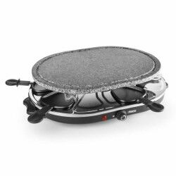 Raclette Princess 8 Oval Stone Grill Party Nero Grigio 2