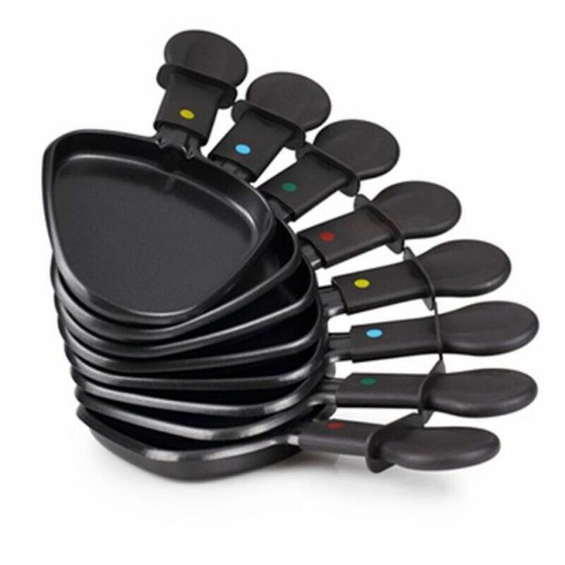 Raclette Princess 8 Oval Stone Grill Party Nero Grigio