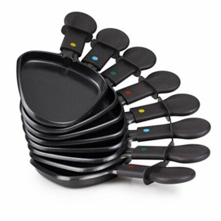 Raclette Princess 8 Oval Stone Grill Party Nero Grigio