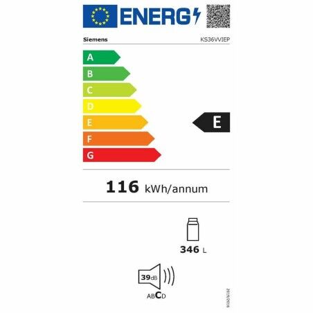 Frigorifero Siemens AG KS36VVIEP  Acciaio inossidabile (186 x 60 cm)