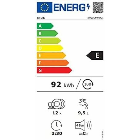 Lavastoviglie BOSCH SMS25AW05E Bianco 60 cm