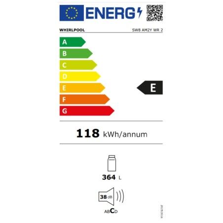 Frigorifero Whirlpool Corporation SW8 AM2Y WR Bianco (187 x 60 cm)