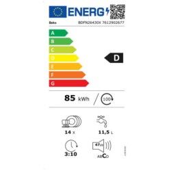 Lavastoviglie BEKO BDFN26430W Bianco 60 cm 2