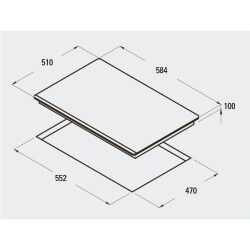 Piano cottura a Gas Cata RCI631BK 2
