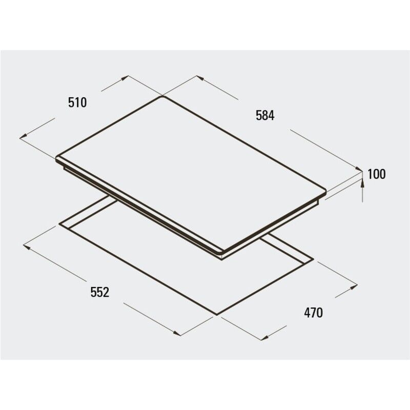 Piano cottura a Gas Cata RCI631BK