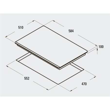 Piano cottura a Gas Cata RCI631BK