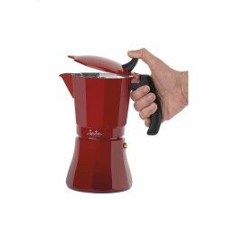 Caffettiera Italiana JATA Cafetera de inducción roja vulcano Rosso Alluminio 12 Tazze (1 Unità) 2