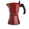 Caffettiera Italiana JATA Cafetera de inducción roja vulcano Rosso Alluminio 6 Tazze (1 Unità)