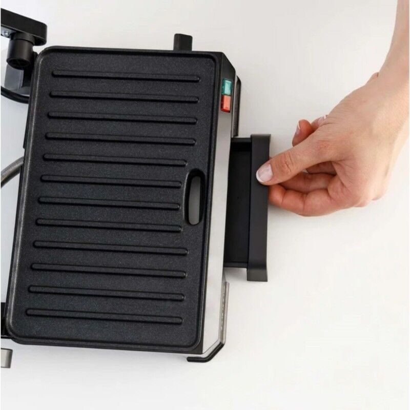 Piastra Grill Elettrica Taurus Acciaio 1000 W