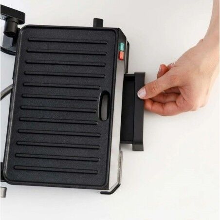Piastra Grill Elettrica Taurus Acciaio 1000 W