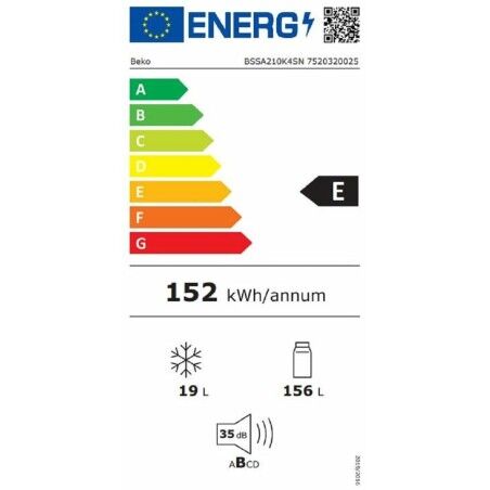 Frigorifero combinato BEKO BSSA210K4SN Bianco