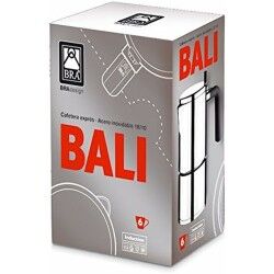 Caffettiera Italiana BRA BALI Acciaio 10 Tazze 500 ml Metallo Acciaio inossidabile 2