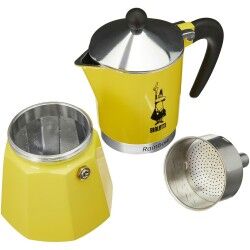 Caffettiera Italiana Bialetti Rainbow Giallo Jaune Metallo 6 Tazze 2